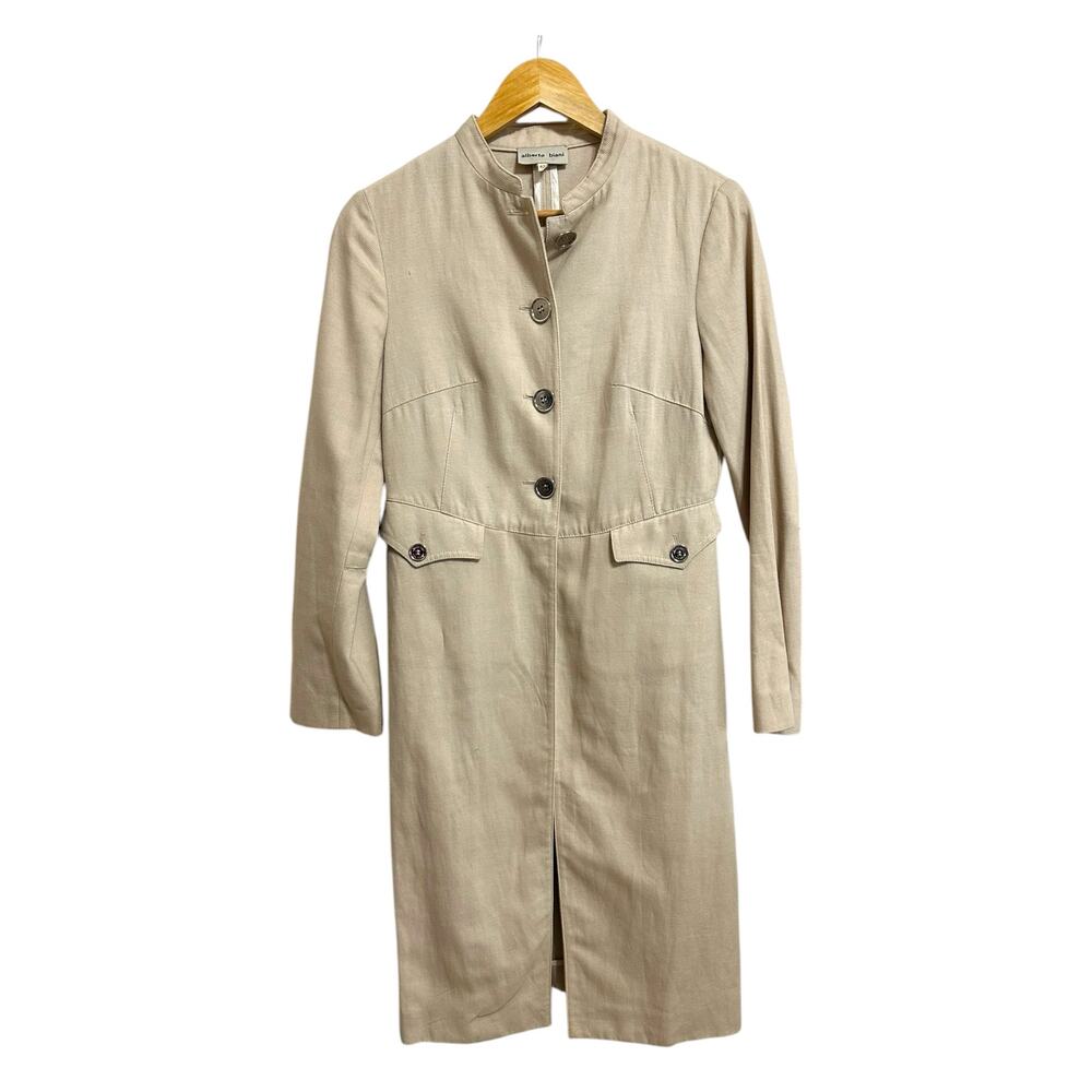 Alberto Biani women's Vintage‎ beige coat size 42